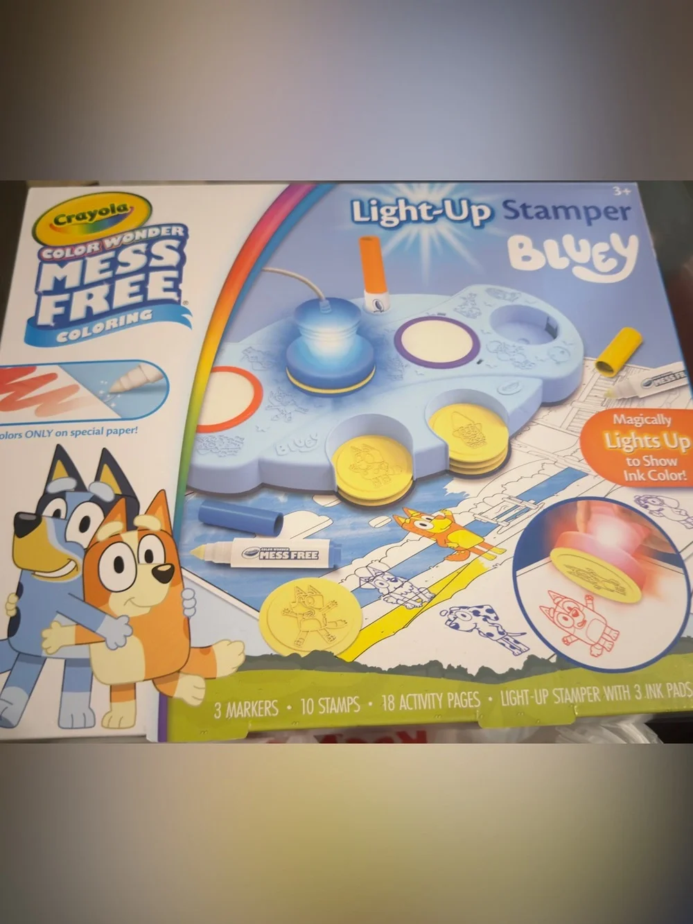 Crayola Bluey Light-Up Stamper Kit - Light Blue